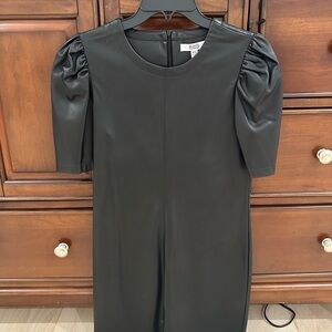 BB Dakota Black Faux Leather Dress